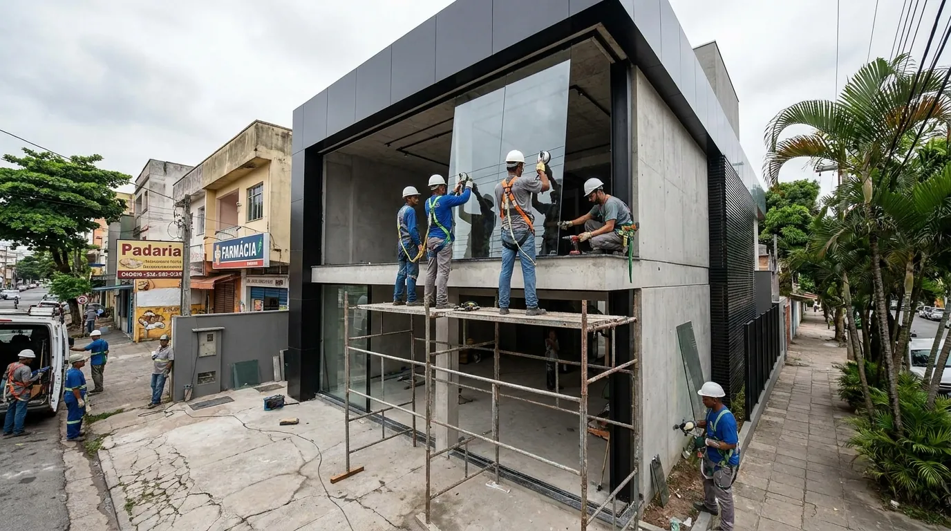 Fachadas para Lojas e Empresas em Campo Grande‑MS