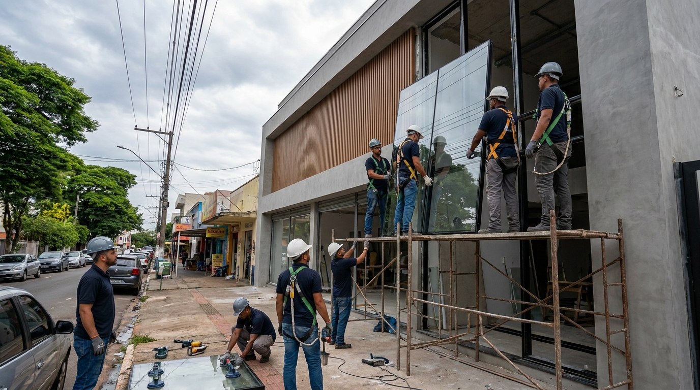 Fachada de Vidro no Leblon, Campo Grande‑MS