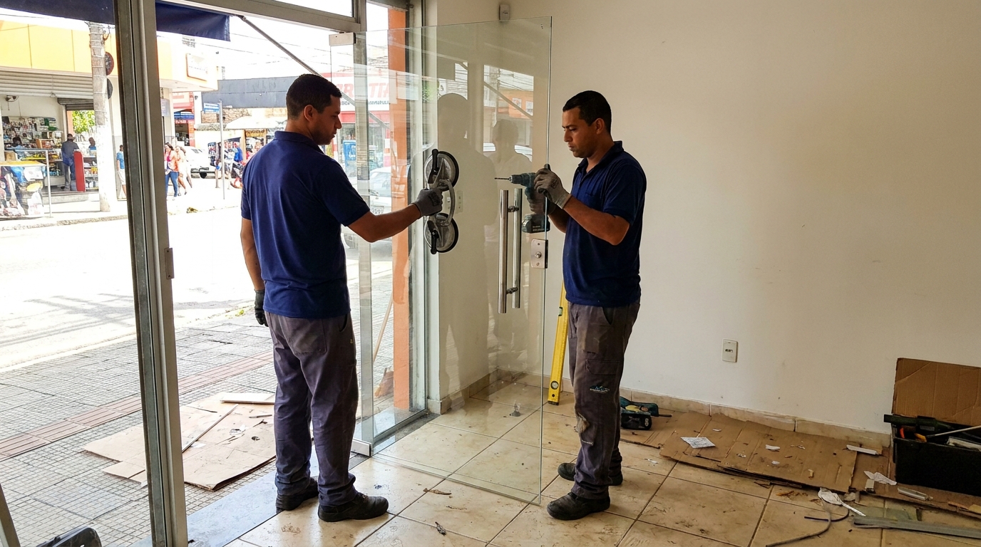 Portas em Vidro no Centenário, Campo Grande‑MS