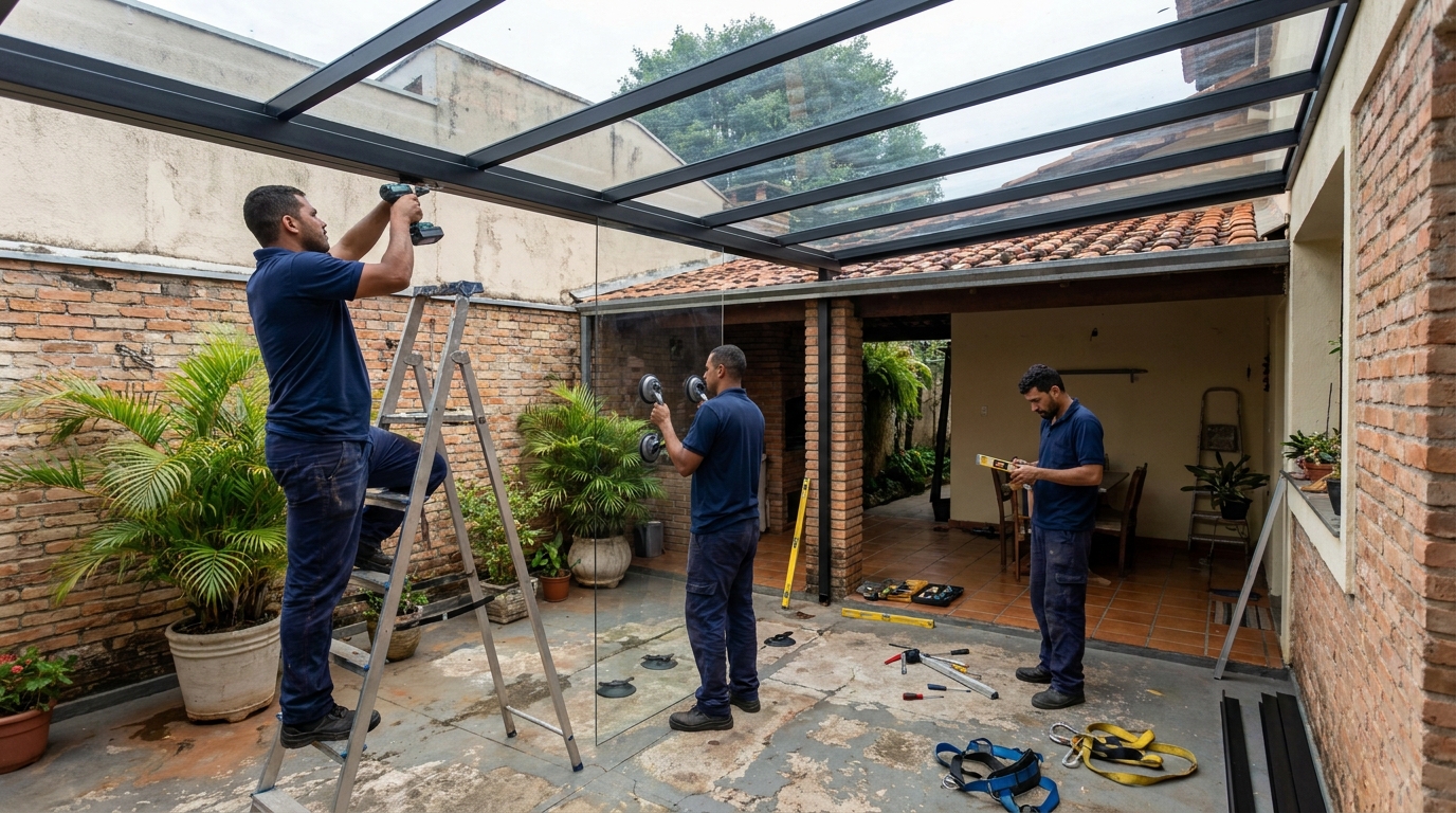 Cobertura de Vidro na Coophavila II, Campo Grande‑MS