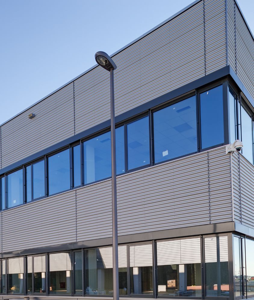 fachada de vidro em Campo Grande